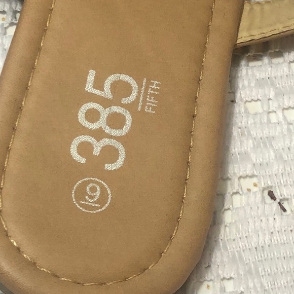 385 Fifth sandals. Silver metal details. - Picture 5 of 7